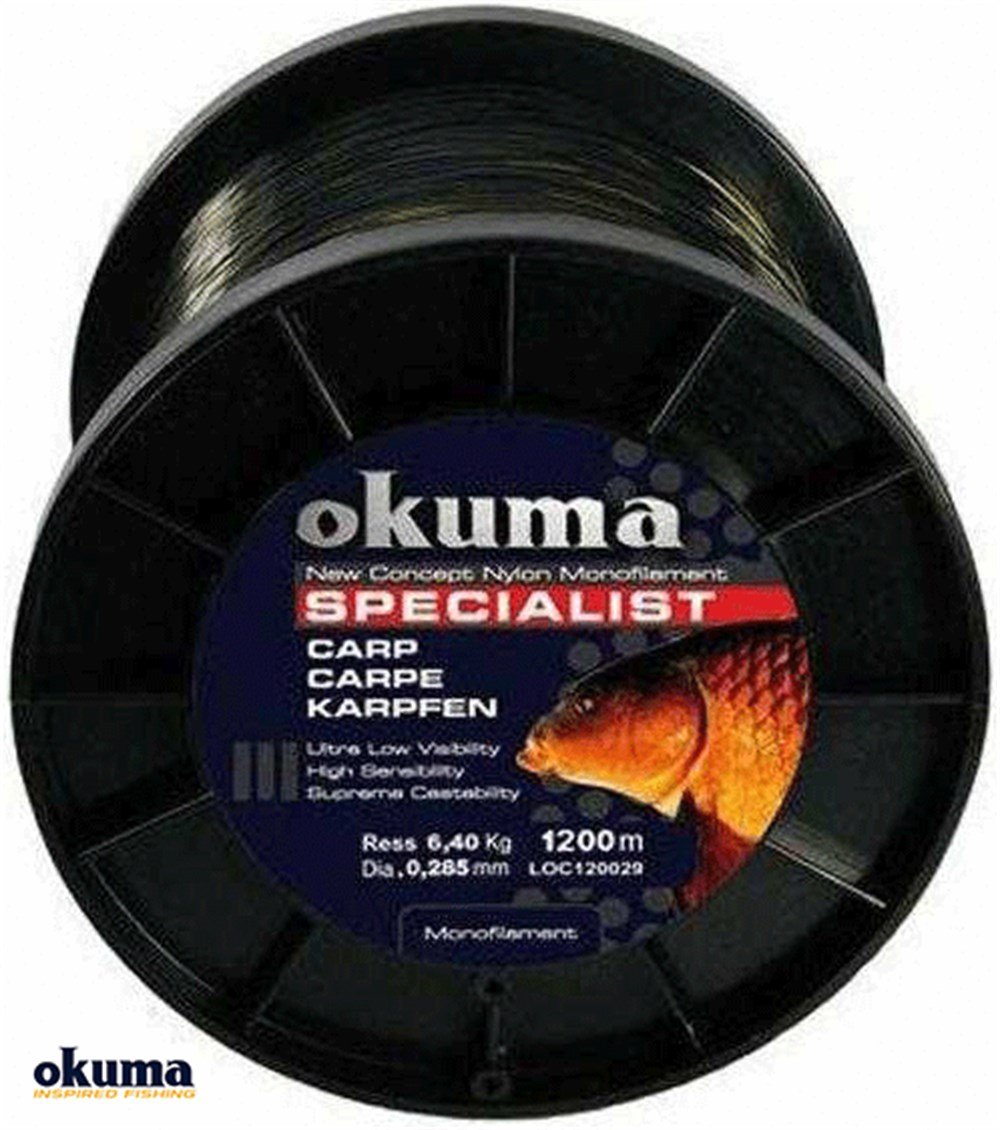 Okuma Carp 1200 mt 14,00 lb 6,36 kg 0,31 mm Camou Misina