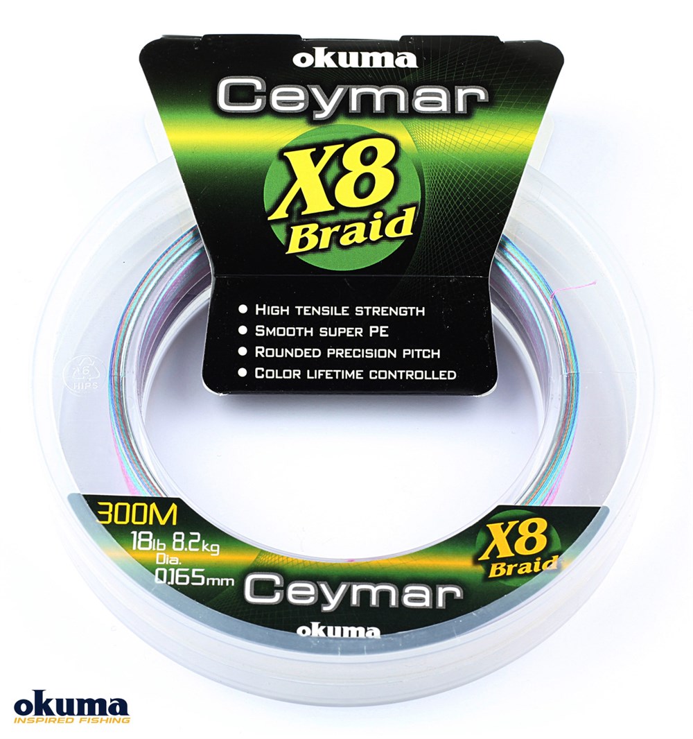 Okuma Ceymar (Multı Color) 0.148mm  300mt 8Kat Örgü İp