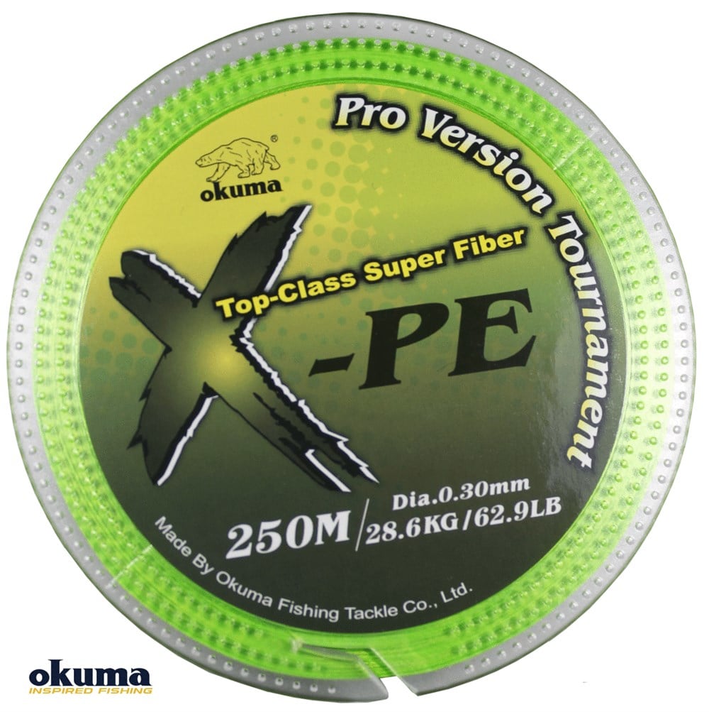 Okuma X-PE Dynema 8 Örgü 250 mt 0,15 Green Misina