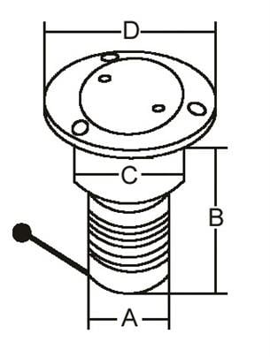 Paslanmaz Çelik Benzin Dolum ağızı 38mm