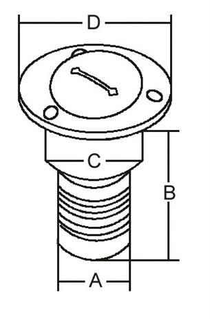 Paslanmaz Çelik Diesel Dolum ağızı 38mm