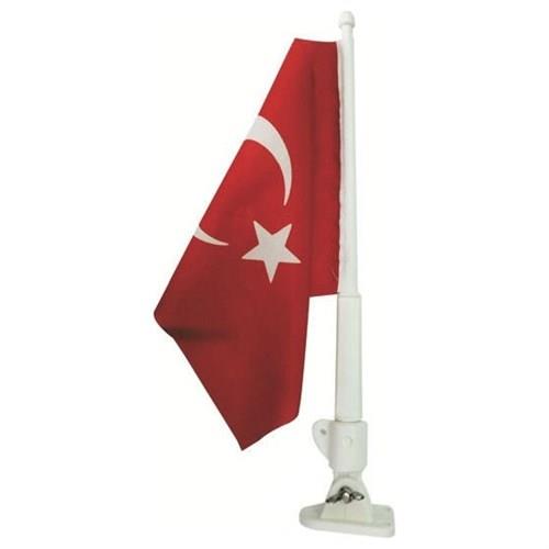 Plastik Bayrak Direği Bayraklı 40 cm