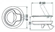 Plastik kulp Kilitli