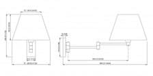 Quick Marine Lighting Dominique 22-35 Aplik Altın Kaplama 12/24V