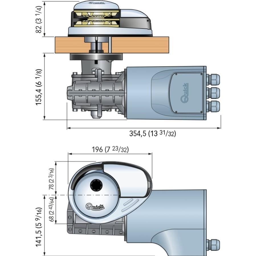 Quick Prince DP2 1000W-24V-8mm Tambursuz Irgat