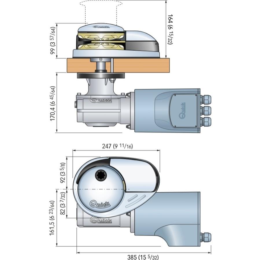 Quick Prince DP3 1500W 24V 8mm Tambursuz Irgat