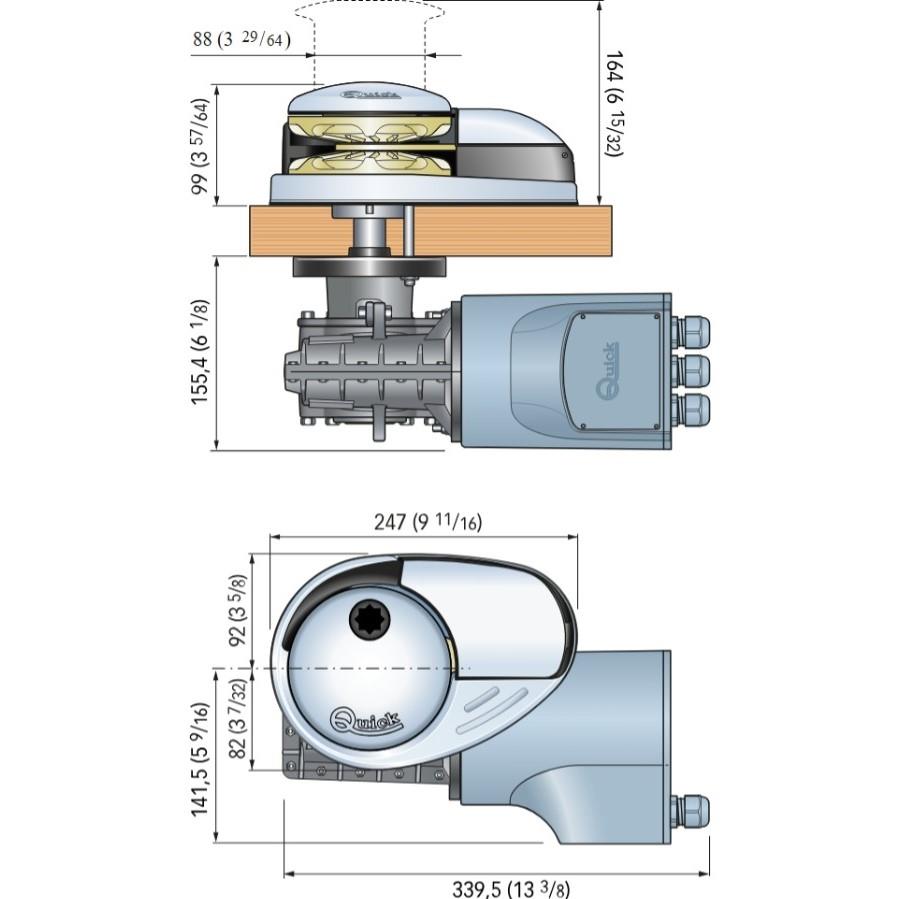 Quick Prince DP3 700W-12V-8mm Tambursuz Irgat