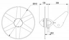 Rutland 504 Rüzgar Jeneratörü 12V 80 Watt