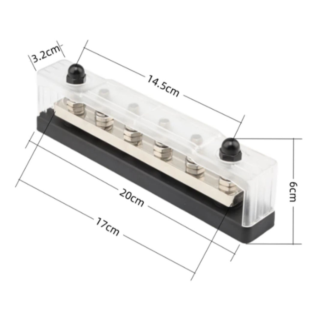 Şase Terminali 6 lı 8 MM 300 Amper