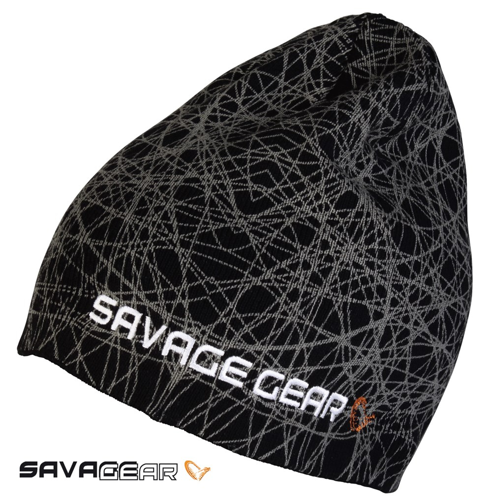 Savage gear Knit Geometry Beanie Black