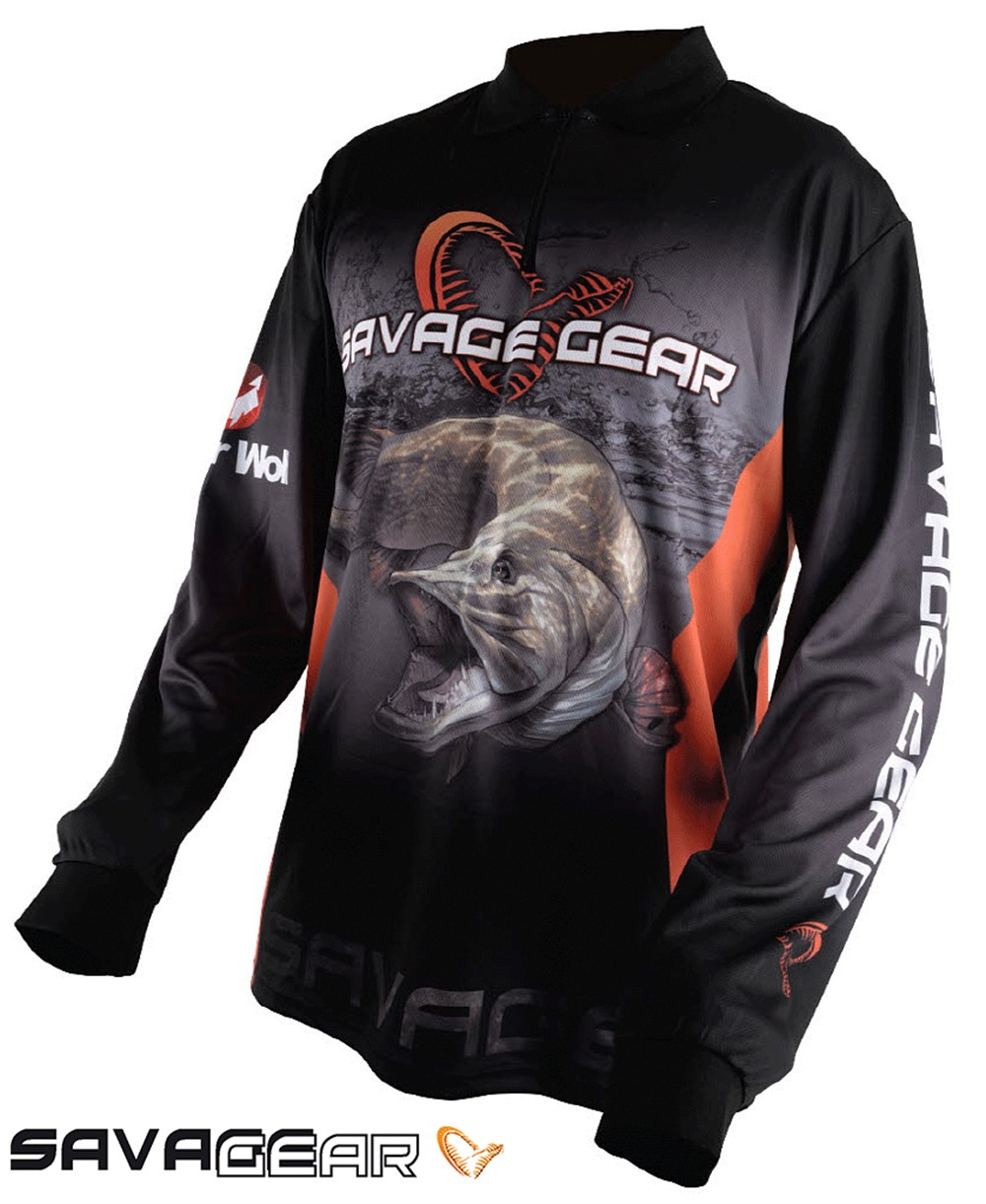 Savage gear Tournament Jersey Pike/Zander/Perch Black