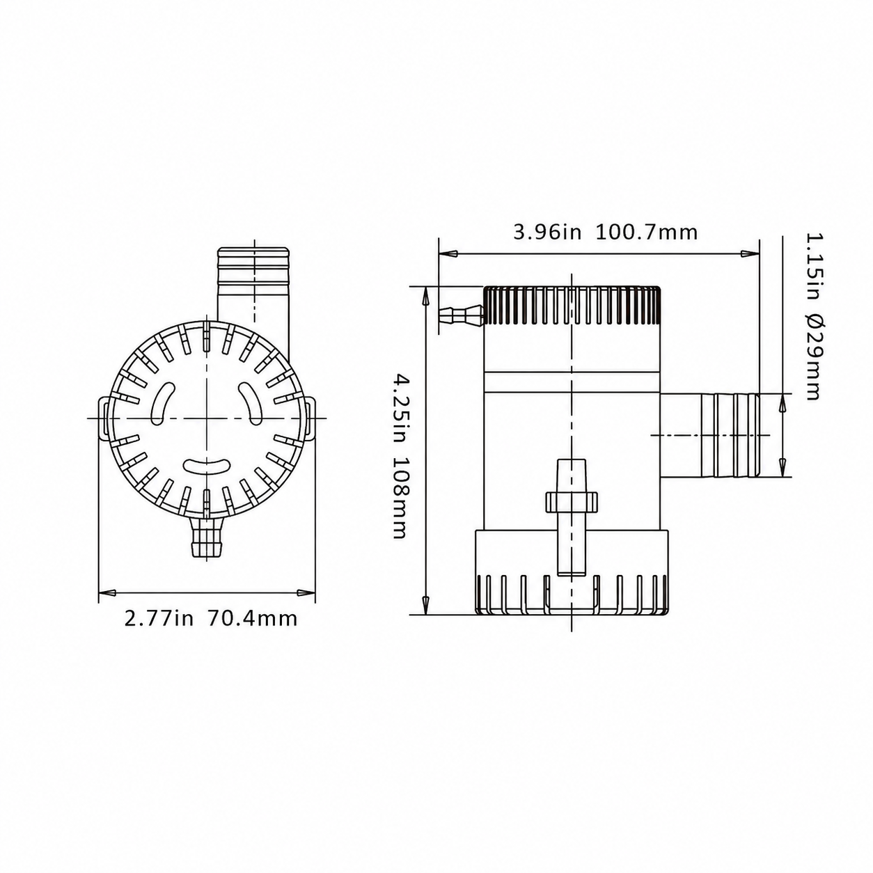 Seaflo Sintine Pompası 1100 GPH 12V