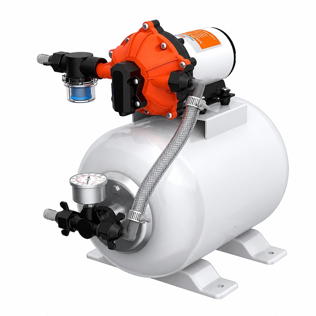 Seaflo Tanklı Hidrofor Seti 12V 18.9 L/Dk 8 Litre Tank