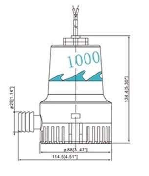 SEAMAXX Sintine Pompası 1000Gph 24V