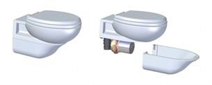 Sky Krem Taş Tuvalet 12V