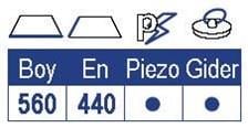 Smev 8003 Serisi Üç Gözlü Gazlı Gömme Ocak