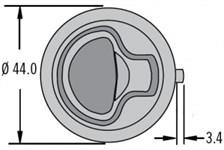 Southco Marine Paslanmaz Çelik M1 Small gömme kulp 9-21mm