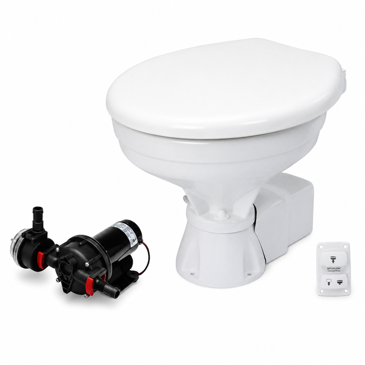 SPX FLOW Johnson Pump AquaT Elektrikli Sessiz Tuvalet Büyük Taş 12V