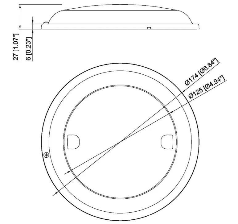 TAVAN LAMBASI GÜN IŞIĞI LEDLİ DİMMERLİ 17CM 12V-24V