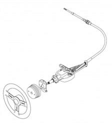 Teleflex Jet Boat Dümen Spirali 213 cm