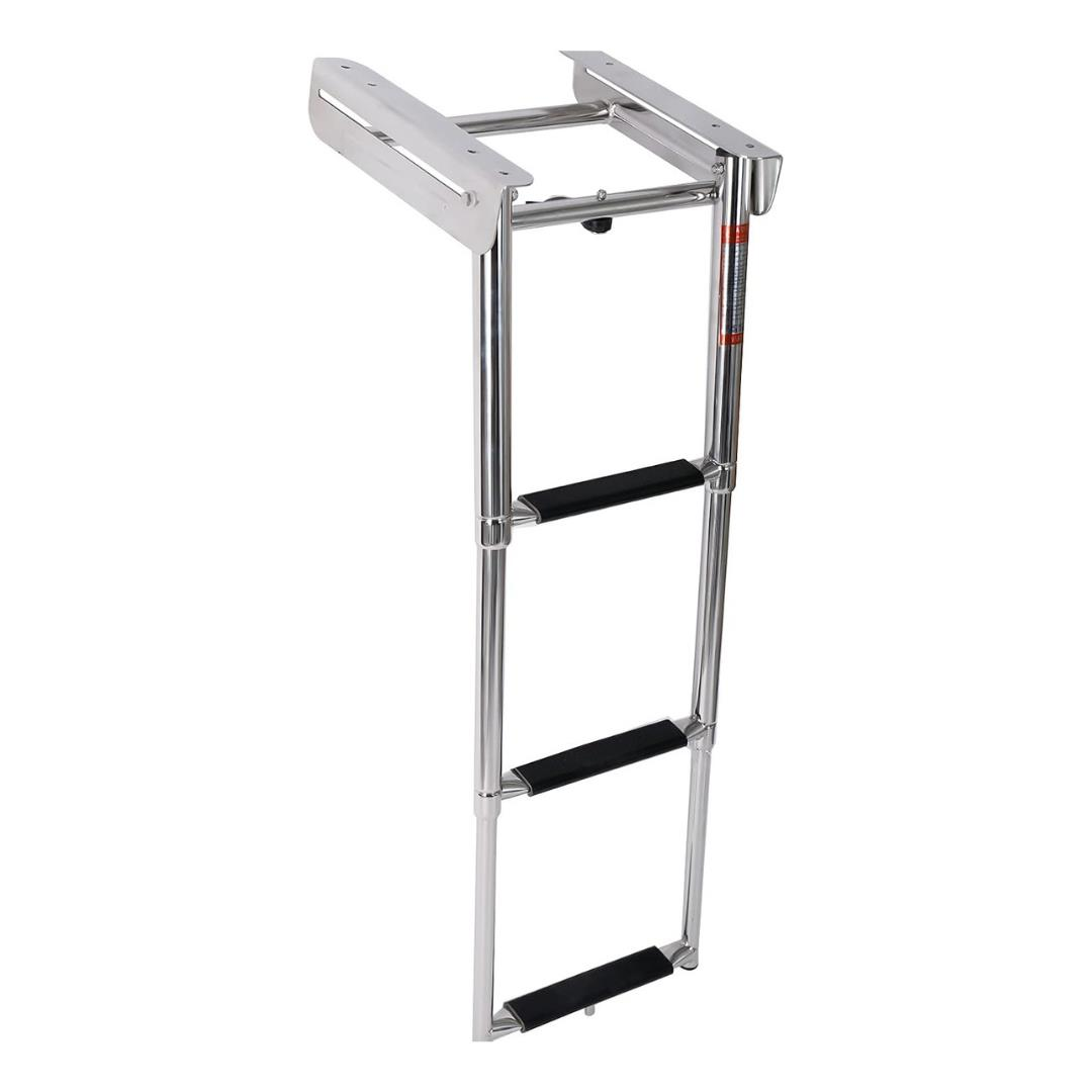 Teleskopik Merdiven 3'lü Platform Altı Kızaklı 254x879 mm