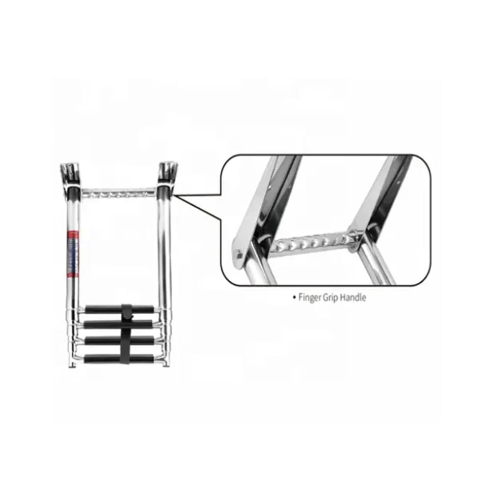 Teleskopik Merdiven 4 Basamaklı Platform Üstü Destekli 254X1150mm