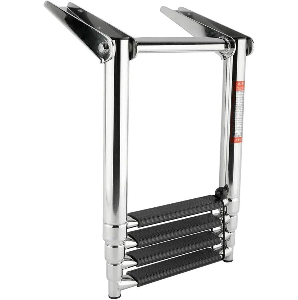 Teleskopik Merdiven 4 Basamaklı Platform Üstü Destekli 254X1150mm