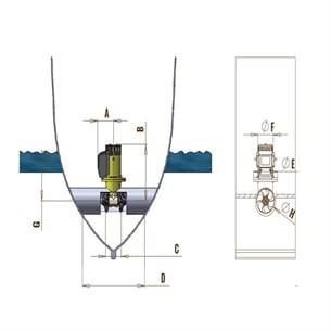 Thrustems Baş pervanesi Ems-S120 Kgf 24V Çift Pervaneli