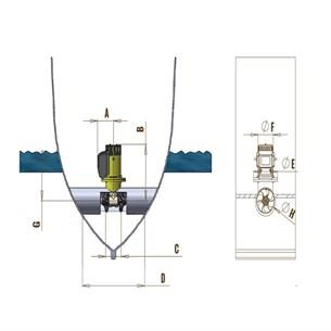 Thrustems Baş pervanesi Ems-S90 Kgf 12V Çift Pervaneli