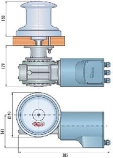 Tumbler Capstan 1400W 105mm 24V Irgat