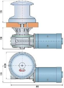 Tumbler Capstan 2000W 125mm 24V Irgat