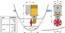 Vetus baş manevra pervanesi, 60 kgf 12V