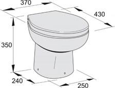 Vetus elektrikli tuvalet, tip WCP 24V