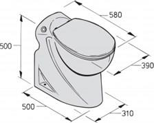 Vetus elektrikli tuvalet wcl model 12V