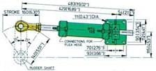 Vetus Hidrolik dümen Silindiri Tip MTC125