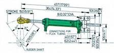 Vetus Hidrolik dümen Silindiri Tip MTC30