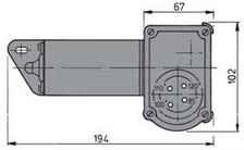 Vetus RWS Tip Silecek Motoru Uzun Şaft 24V