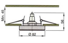 Vetus V-Line Pisa Halojen Tavan Lambası