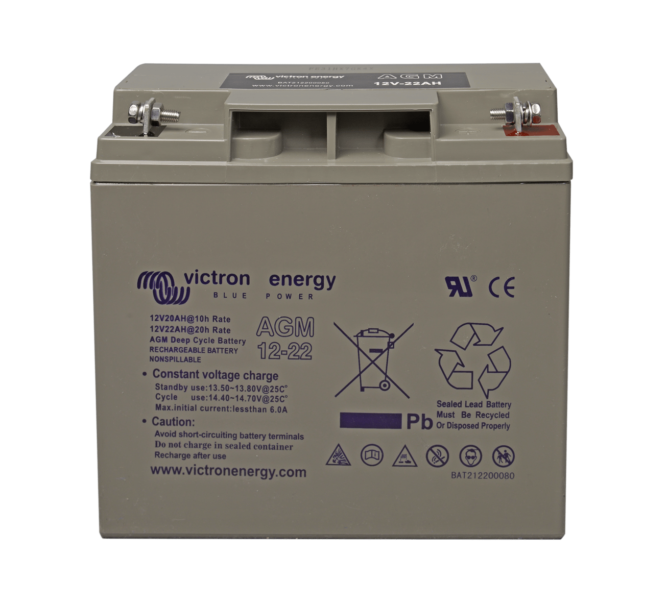 Victron Energy Deep Cycle AGM Akü 12V-22Ah
