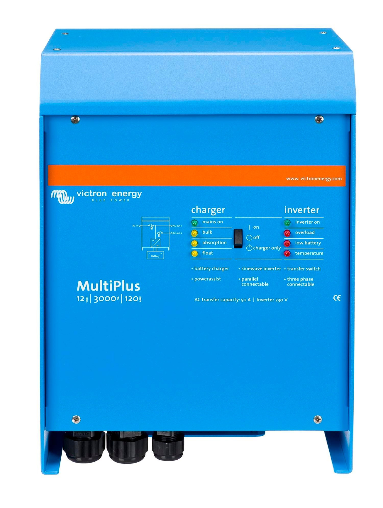 Victron Energy Multiplus İnvertör Redresör 12V-3000VA-120A-16A