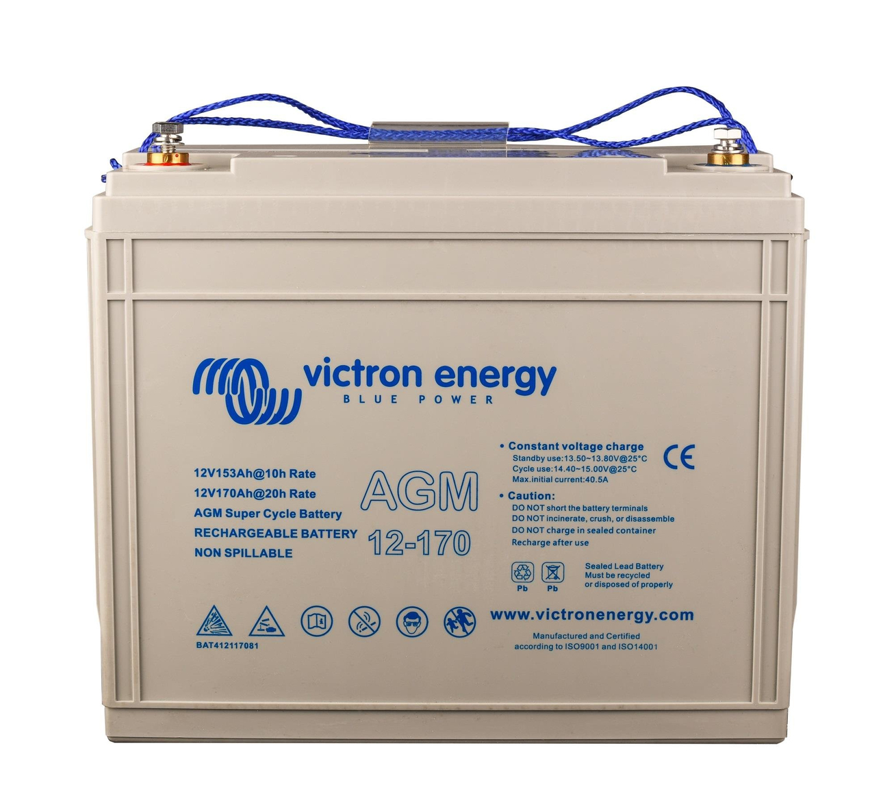 Victron Energy Super Cycle AGM Akü 12V-170Ah
