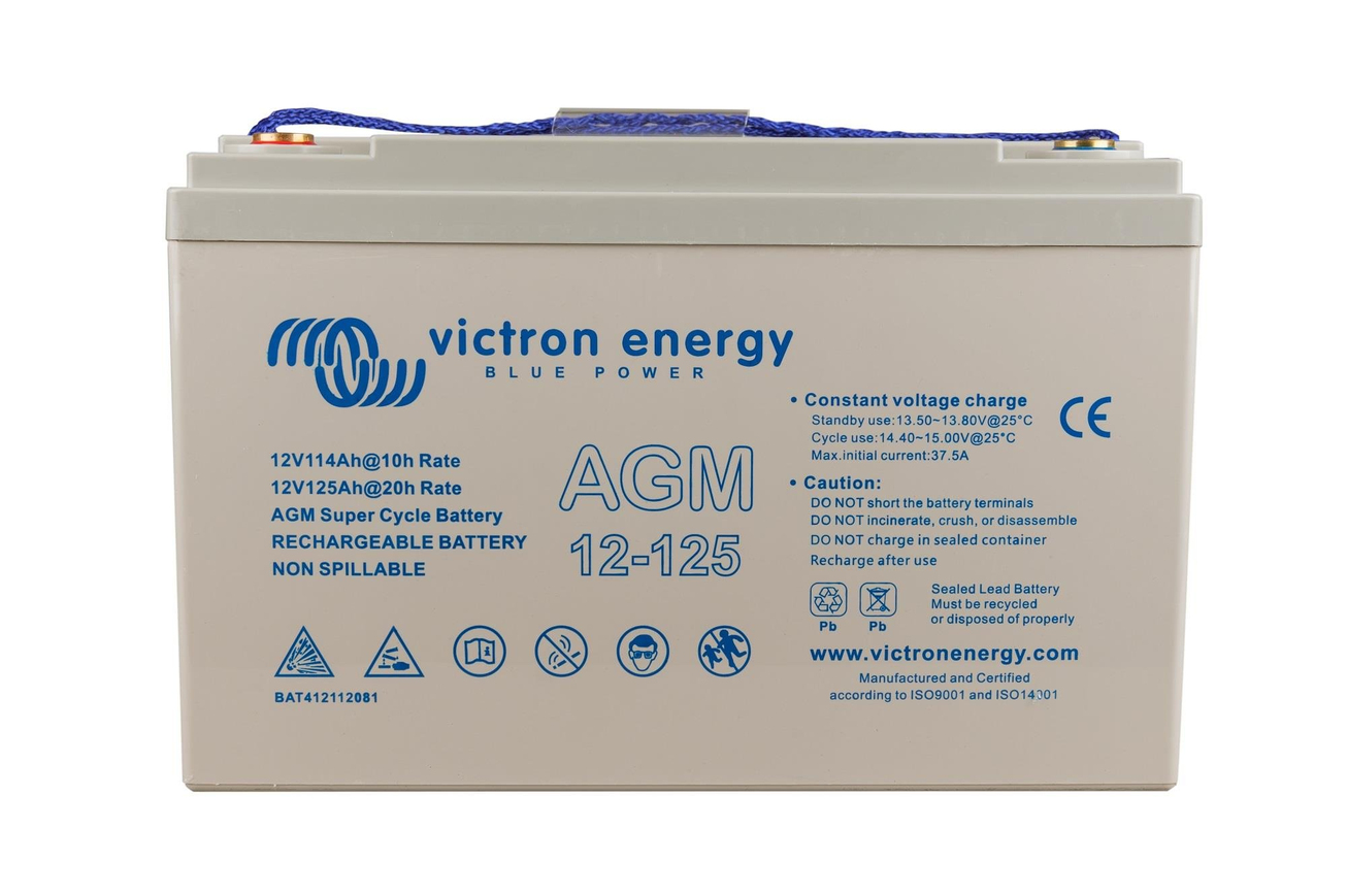 Victron Energy Super Cycle AGM Akü 12V-125Ah