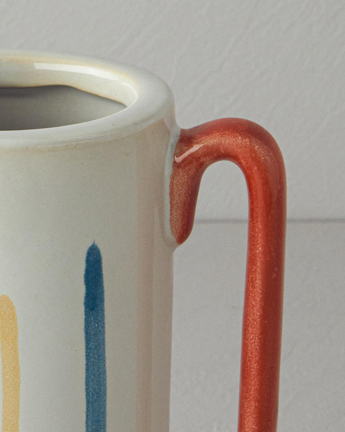 Adelia Stoneware Vazo Multicolor