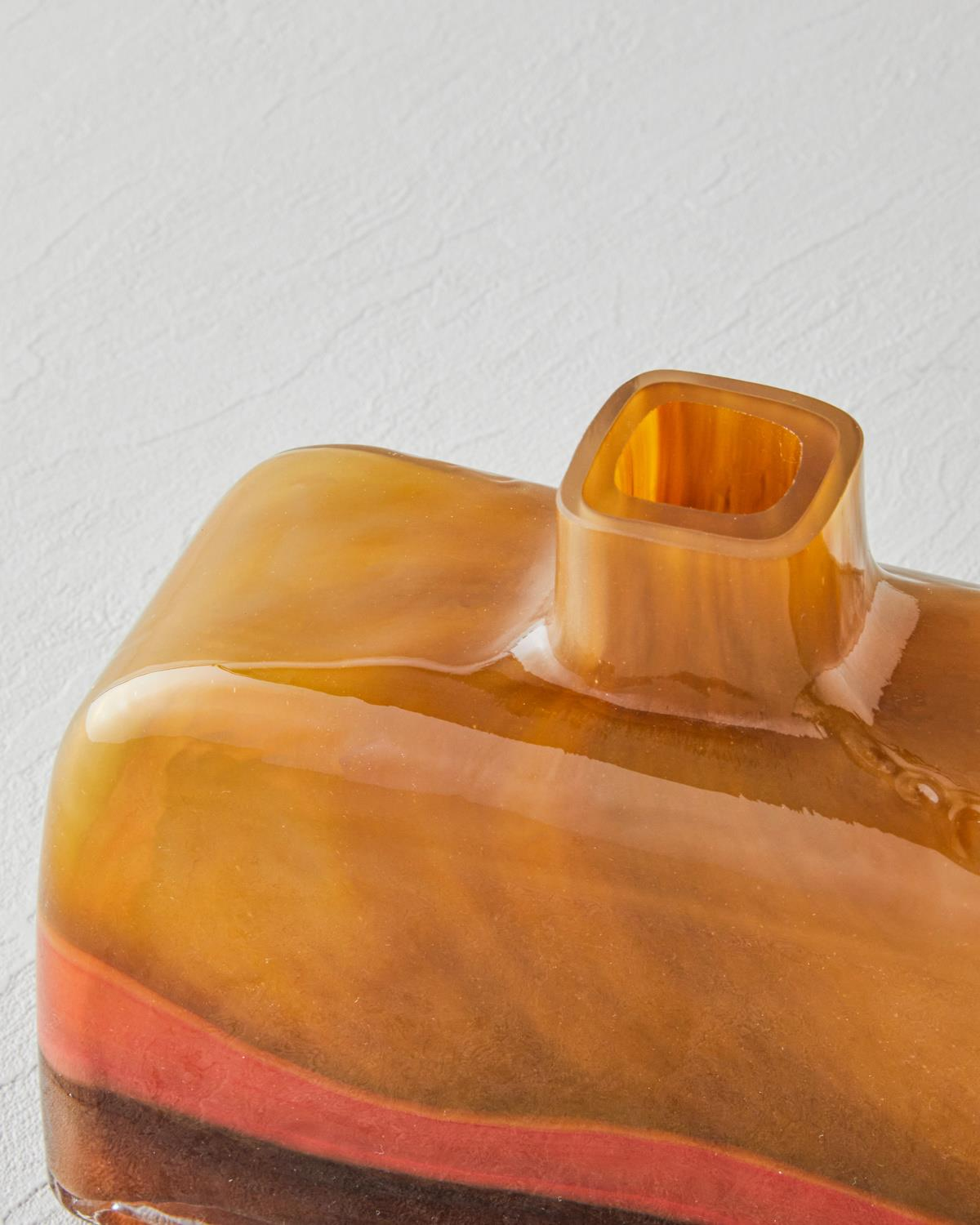 Adra Cam Vazo 16,5 cm Amber