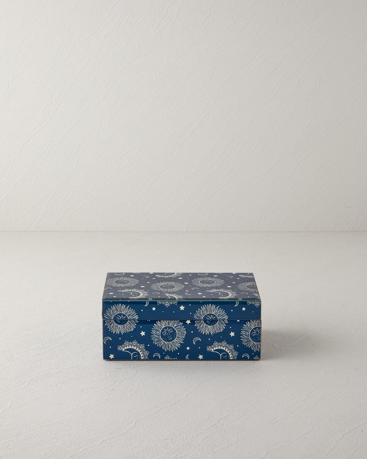 Alba Dekoratif Kutu 12x12x5,3 cm Lacivert