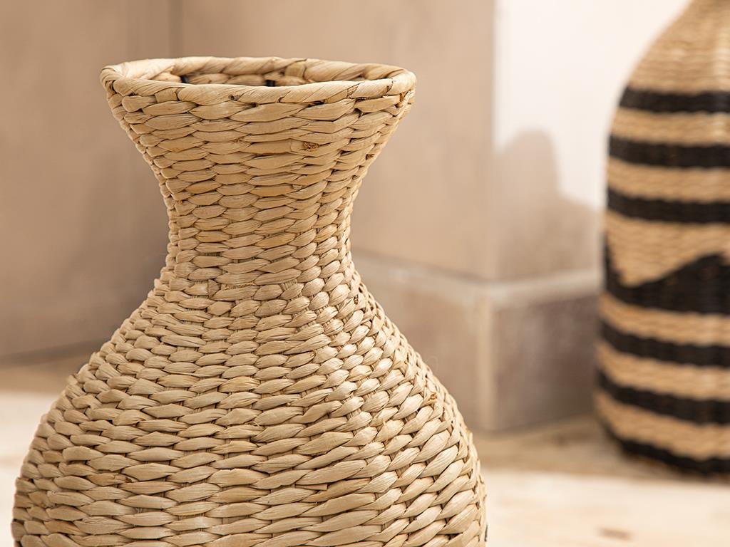 Alba Hasır Dekoratif Obje Natural-Siyah