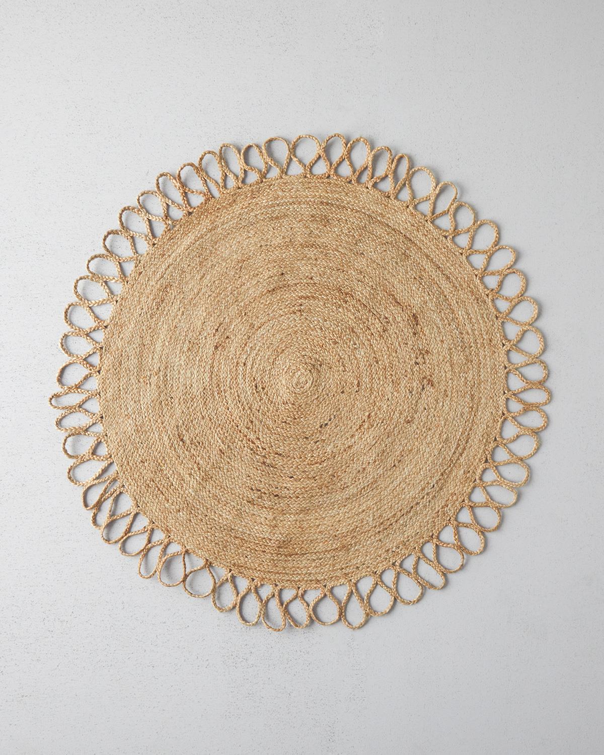 Alia Jüt Dekoratif Jüt Kilim Naturel