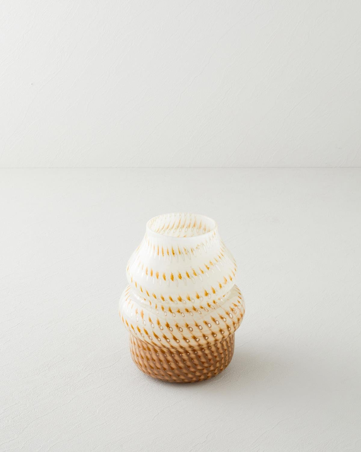 Alicia Cam Vazo 20,5 cm Kahverengi