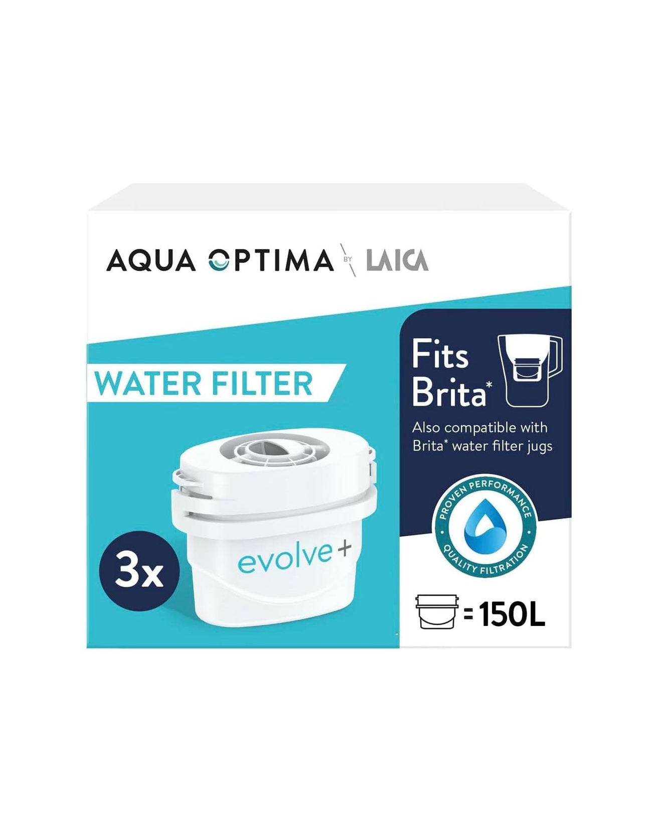 AQUA OPTIMA Su Arıtma Filtresi 3'LÜ Beyaz