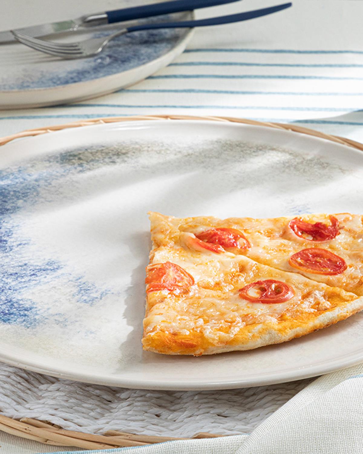 Aqua Side Seramik Pizza Servis Tabağı 32 cm Mavi